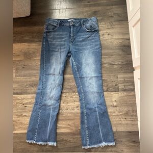 KanCan Flare Jeans in Washed Blue